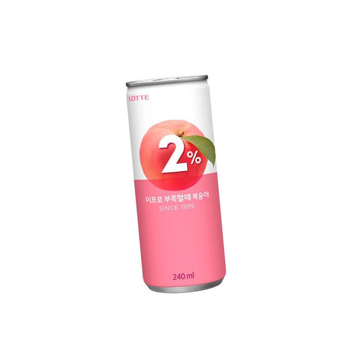 LCD-09 2% 복숭아(240ML캔) 5/6/240ml REFRESHING WATER 2% (PEACH)