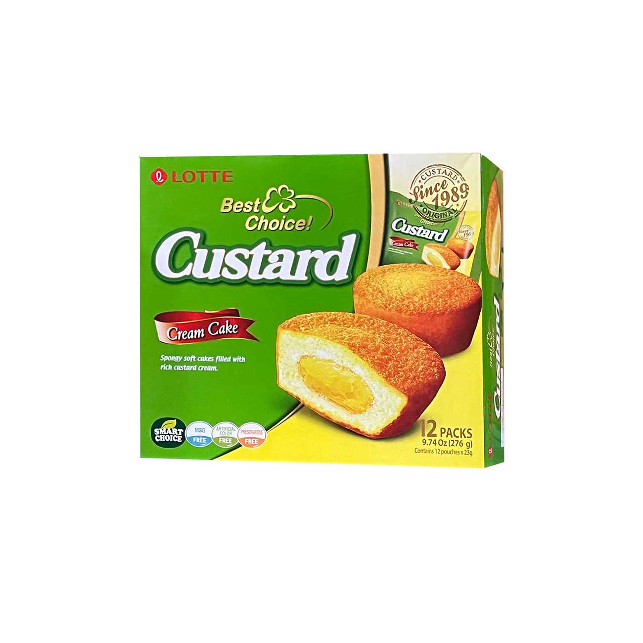 LCP-04 : 롯데 카스타드 : 8/12/23g : CUSTARD CAKE