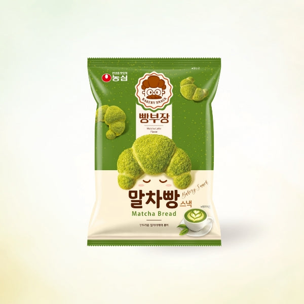 NS-203 : 빵부장 스낵(말차빵 ) : 16/55g : PPANG BUJANG SNACK(MATCHA)