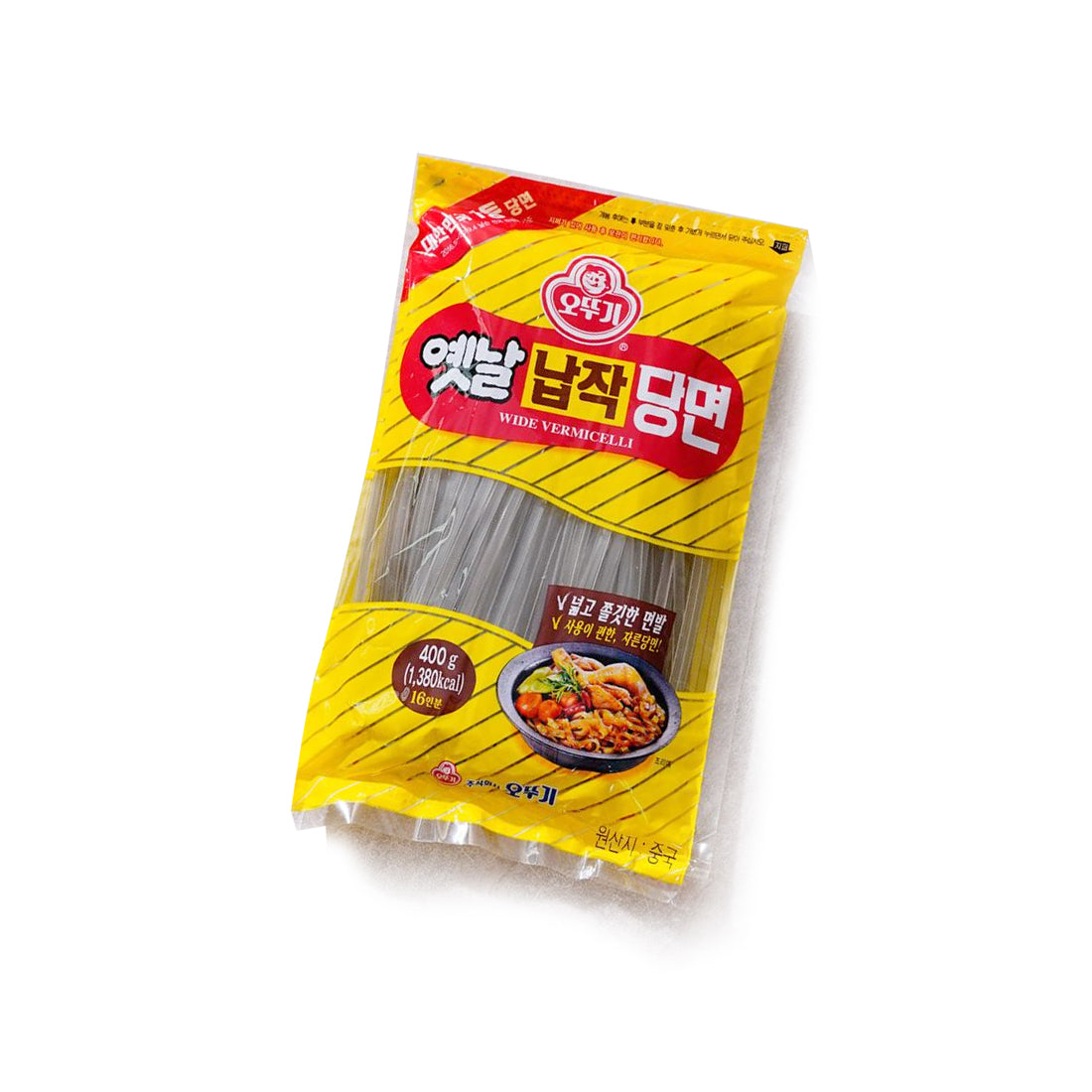 O2016 : 옛날(납작당면) : 20/400g : YETNAL STARCH NOODLE(FLAT)