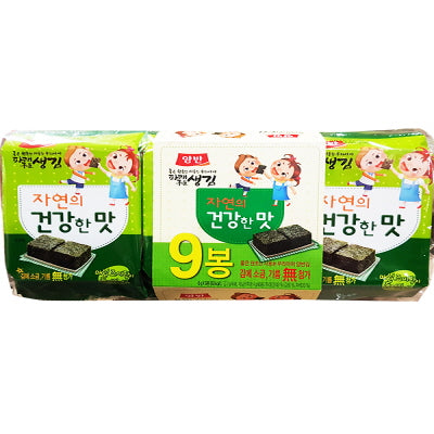 DW568 : 자연의 건강한맛 파래생김(도시락) : 12/9/5g : ROASTED LAVER(9P)