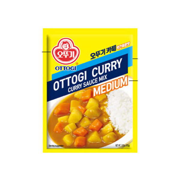 00472 : 오뚜기 카레분말(약간매운맛)가루 : 4/10/100g : CURRY POWDER(MED HOT)