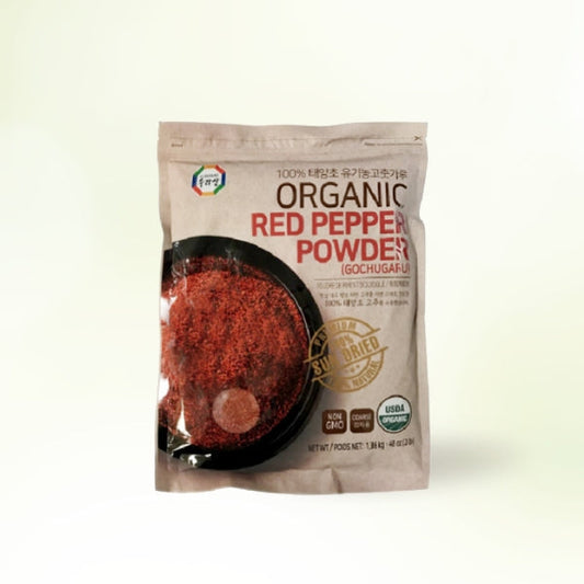 01153 : 유기농고추가루(굵은) : 10/3Lb : ORGANIC RED PEPPER POWDER(COARSE)