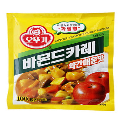 01186 바몬드 카레분말(약간매운맛)가루 4/10/100g VERMONT CURRY POWDER_MED HOT