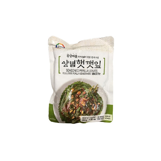 01868 : 양념 햇깻잎 : 12/200g : FZN SEASONED PERILLA LEAVES