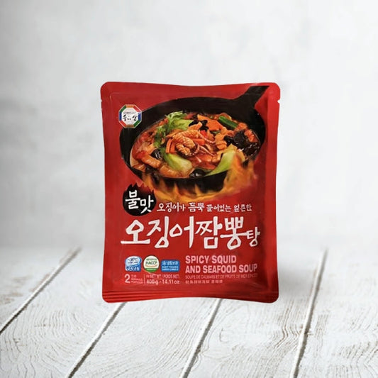 04560 오징어짬뽕탕 24/400g FZN SPICY SQUID AND SEAFOOD SOUP
