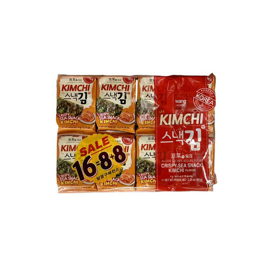 04989 : 스낵김(김치) : 6/16/4g : CRISPY SEA SNACK(KIMCHI)