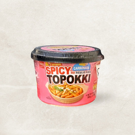 05587 : 매운 까르보나라 떡볶이 : 6/169g : SPICY CARBONARA TOPOKKI BOWL