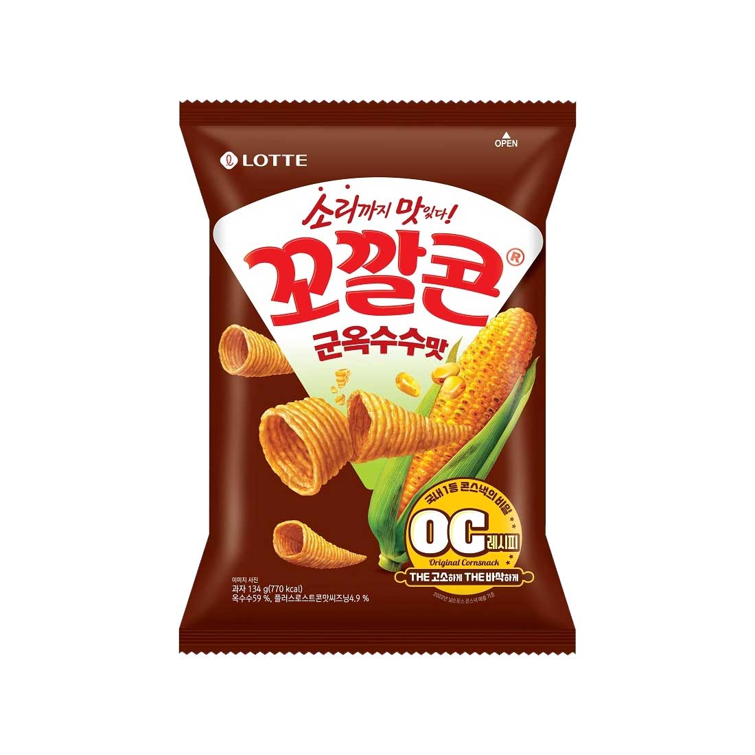 05711 : 꼬깔콘(군옥수수맛) : 12/134g : COCKLE CORN CRISPS(GRILLED CORN)