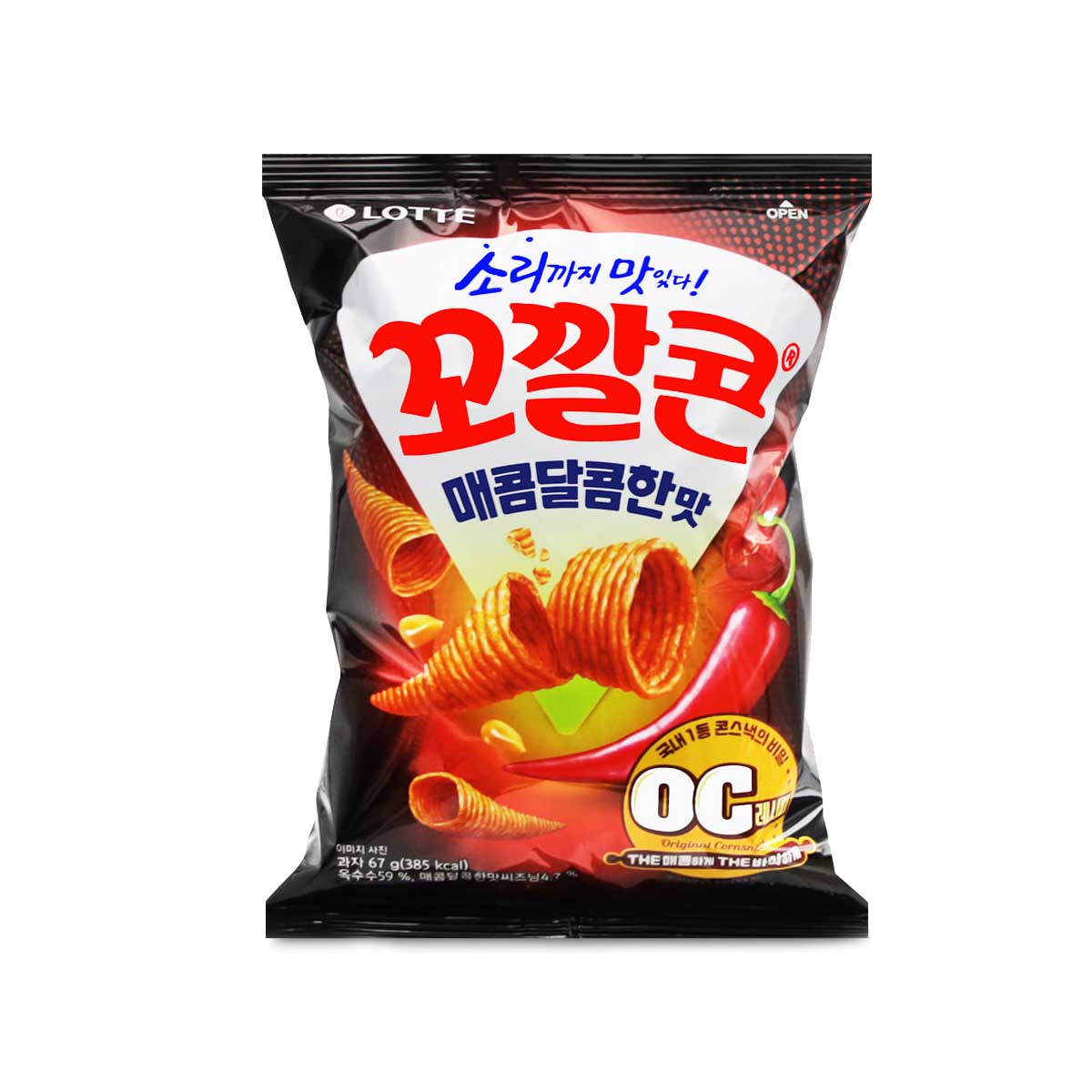 05712 : 꼬깔콘(매콤달콤) : 12/134g : COCKLE CORN CRISPS(SWEET & SPICY)