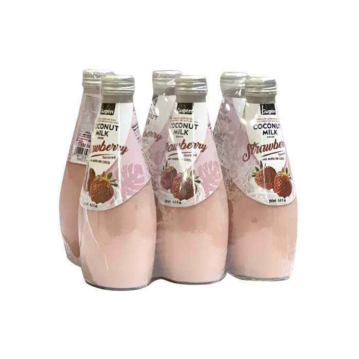 05812 구겐 코코넛밀크(딸기) 4/6/290ml COCONUT MILK DRINK(STRAWBERRY))