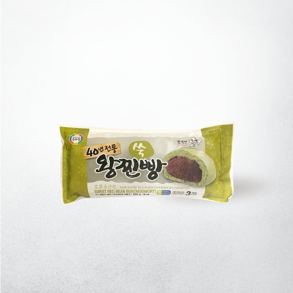 06089  : 왕 쑥찐빵(3P)  : 12/255g : FZN MUGWORT REDBEANS BREAD