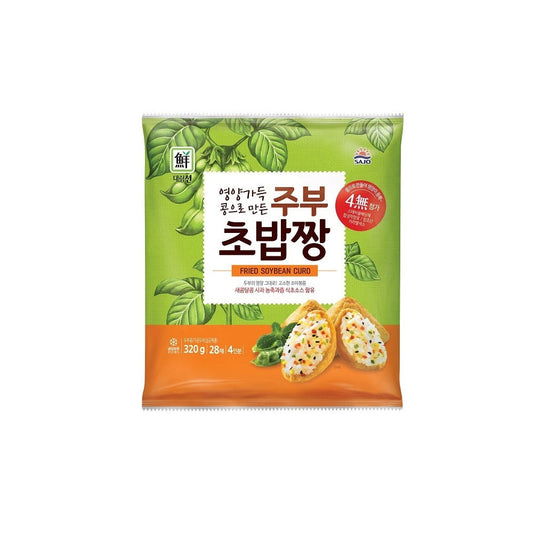 08670 주부초밥짱(w/초밥소스), 42매 6인분 12/480g DAELIM FZN FRIED BEAN CURD