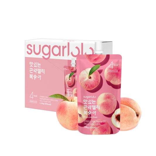 08777 : 슈가로로 곤약젤리(복숭아) : 4/10/150ml : SUGARLOLO KONJAC JELLY(PEACH)
