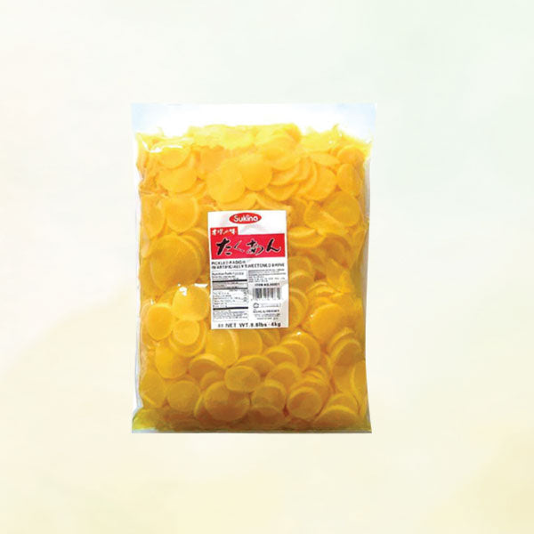 09001 : 스키나 단무지(슬라이스) : 4/4kg : PICKLED RADISH(SLICED)