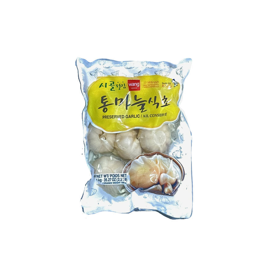 09750 : 시골 통마늘 식초(마늘장아찌) : 12/1kg : PICKLED GARLIC W/VINEGAR