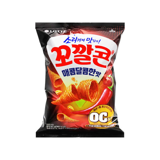 10218 : 꼬깔콘(매콤달콤) : 12/67g : COCKLE CORN CRISPS(SPICY & SWEET)