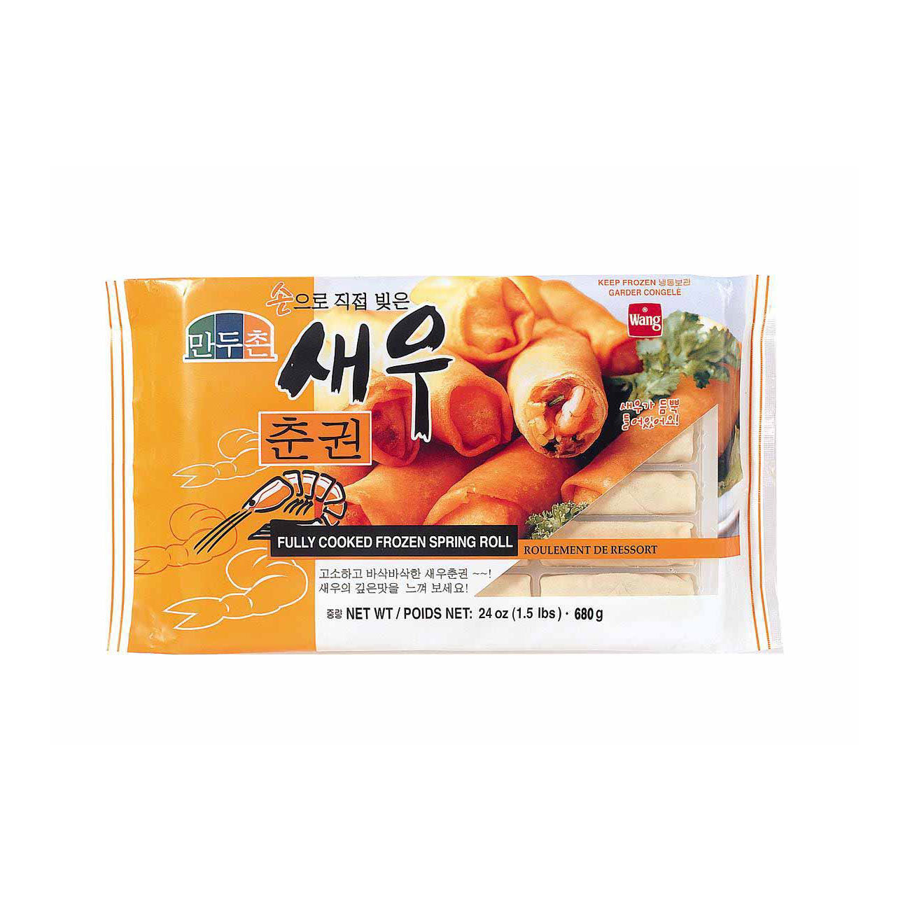 10350 : 만두촌(새우춘권) : 10/680g : FZN SPRING ROLL(SHRIMP)