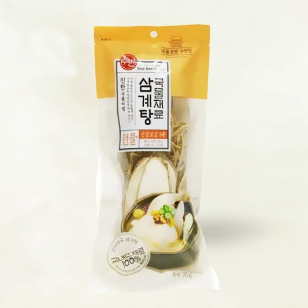 12737  : 수빈 삼계탕국물재료  : 50/70g  : SAMGYETANG SOUP INGREDIENTS