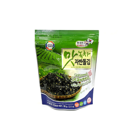 14301 : 맛자반돌김(녹차) : 20/60g : SEAWEED FLAKE FOR RICE(GREENTEA)