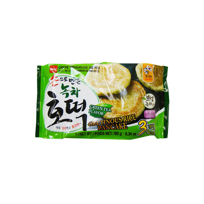 Fzn Sweet Rice Pancake (Greentea) 24/180g (3pcs) 찹쌀 녹차 호떡