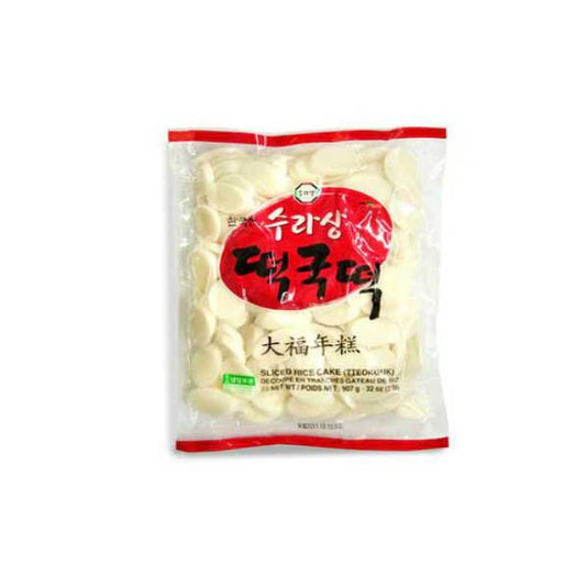 15625 : 수라상 떡국떡 : 12/2Lbs  : SLICED RICE CAKE