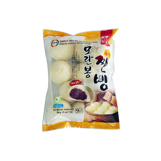 15725 모란각(옥수수찐빵) 10/765g(9p) FZN RED BEAN CORN BUN(MORANBONG )