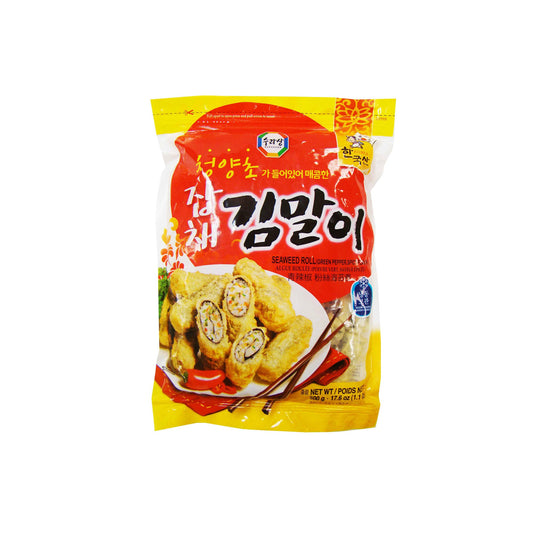 15992 : 잡채김말이(청양초매운맛) : 16/500g : FZN SEAWEED ROLL(SPICY)