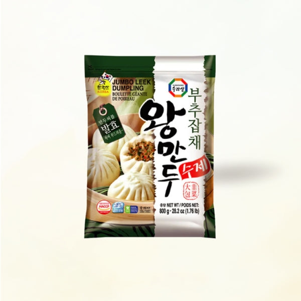 19986 : 왕만두(부추잡채) : 8/800g : FZN BIG MANDU(LEEK)