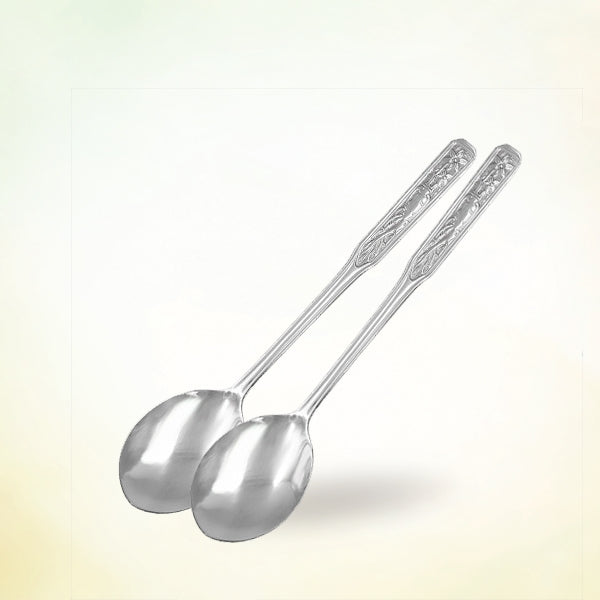 20684 : S/S 인삼숟가락 (인삼문양) : **10PCS : STAINLESS STEEL SPOON