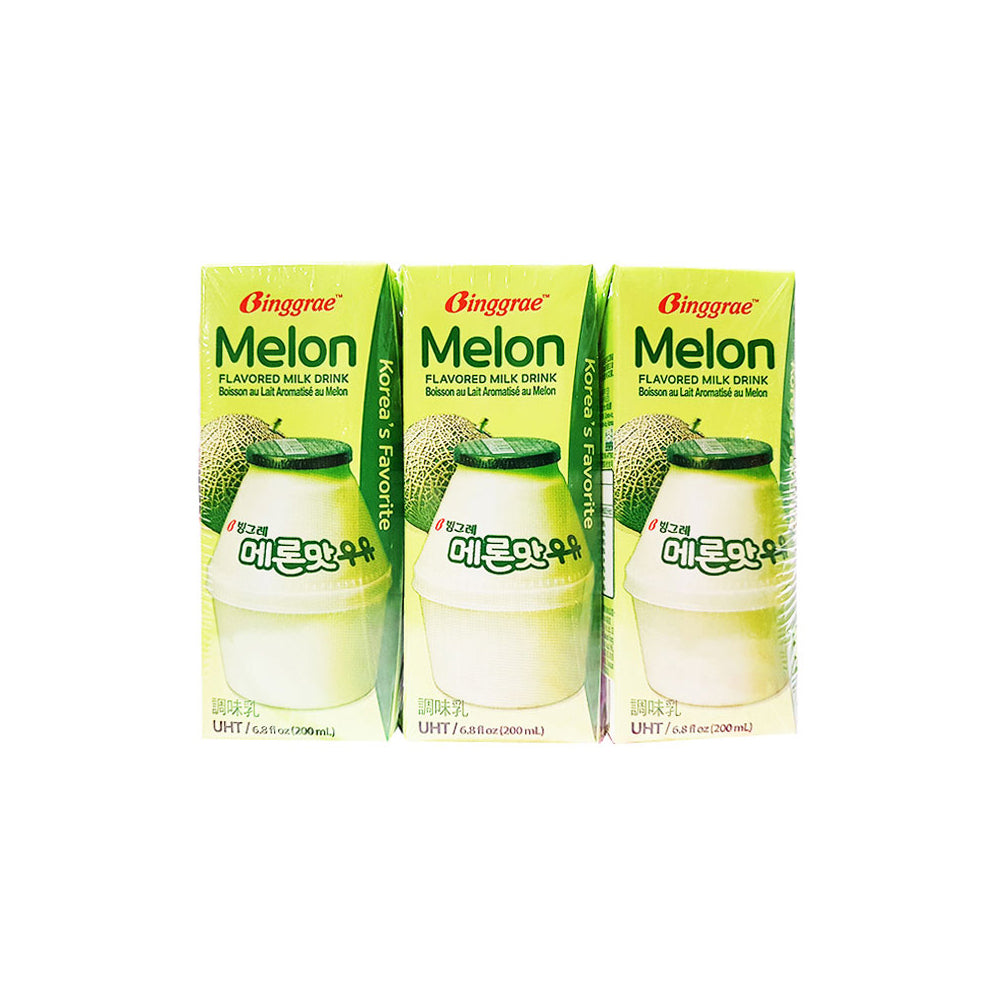 20702 : 빙그레우유(메론) : 4/6/200ml : BINGGRAE MILK(MILK(MELON)