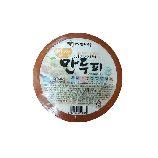 Fzn Sweet Rice Wrappers(for Dumpling) 24/330g 황소식품 찹쌀 만두피