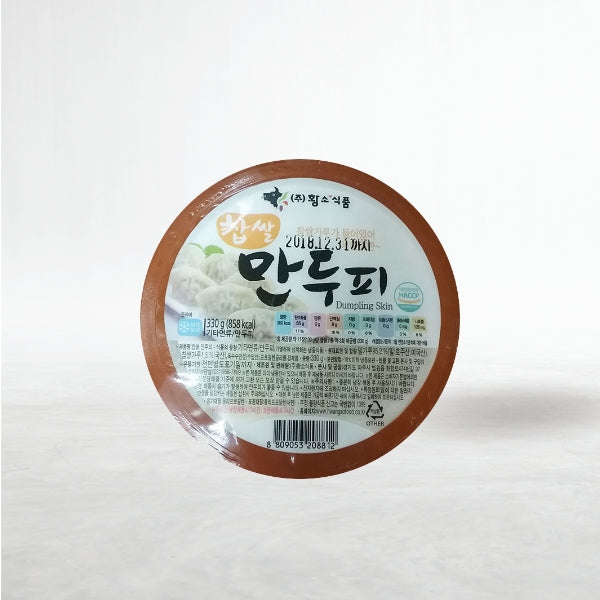 22251 : 황소식품 찹쌀만두피 : 24/330g : FZN SWEET RICE MANDU WRAPPERS