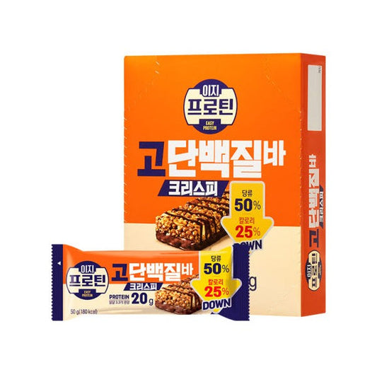22729 : 이지프로틴 고단백질바 크리스피 : 6/8/50g : EASY PROTEIN CRISPY BAR