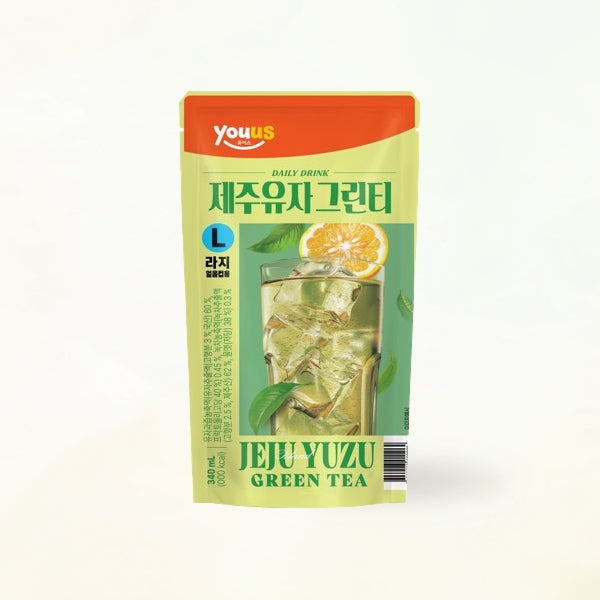 22802 : 제주유자 그린티 : 5/8/340ml : JEJU YUZU GREENTEA