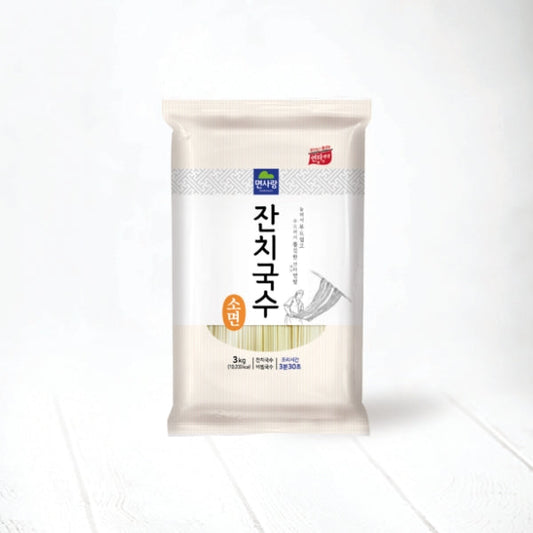 22949 : 면사랑 잔치국수(소면) 4/3kg(6.6Lbs) :  THICK WHEAT NOODLES