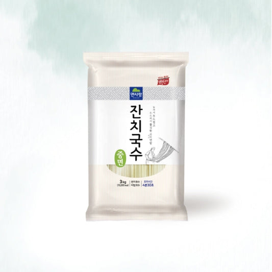 22950 : 면사랑 잔치국수(중면) 4/3kg(6.6Lbs) :  MEDIUM-THICK WHEAT NOODLES