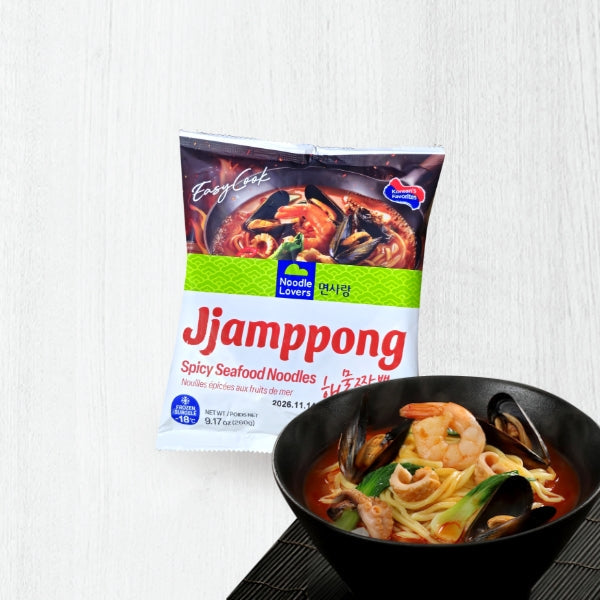 22970 : 면사랑(해물짬뽕) : 18/260g(9.17oz) : FZN JJAMPPONG SPICY SEAFOOD NOODLES