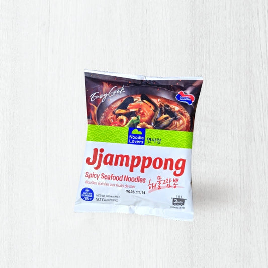 22970 : 면사랑(해물짬뽕) : 18/260g(9.17oz) : FZN JJAMPPONG SPICY SEAFOOD NOODLES
