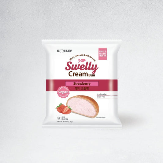 23708 : 스웰리 크림빵(딸기) : 12/130g(4.59oz) : FZN CREAM BREAD(STRAWBERRY)