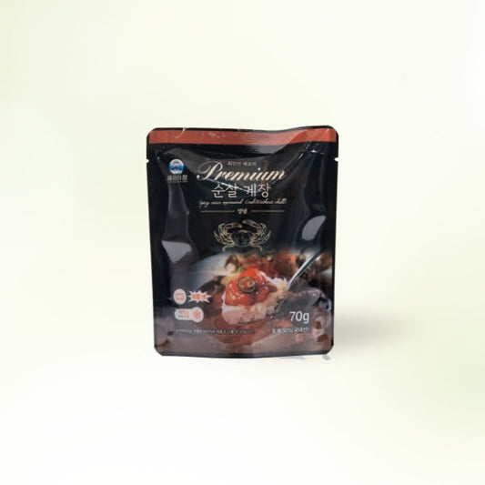 23970 : 프리미엄 순살 양념게장 : 30/70g(2.46oz) : FZN CRAB WITH SPICY SAUCE