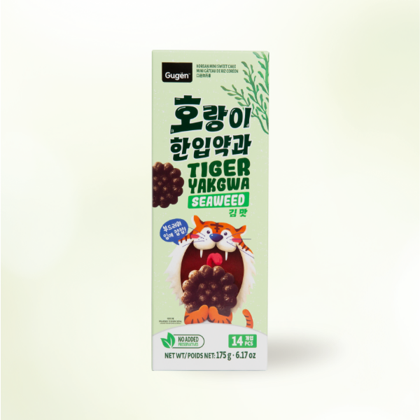 24974 : 호랑이 한입 약과(김맛) : 24/175g : TIGER YAKGWA(SEAWEED)