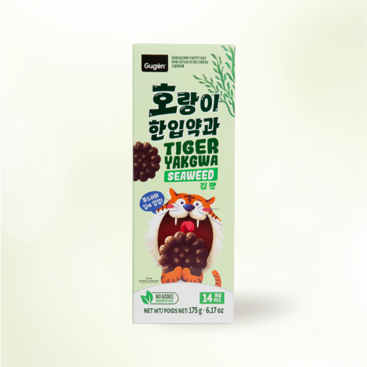 24974 : 호랑이 한입 약과(김맛) : 24/175g : TIGER YAKGWA(SEAWEED)