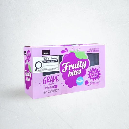 25299 : 과일소르베 (포도) : 8/3/101ml : FZN FRUIT FLAVORED SORBET (GRAPE)