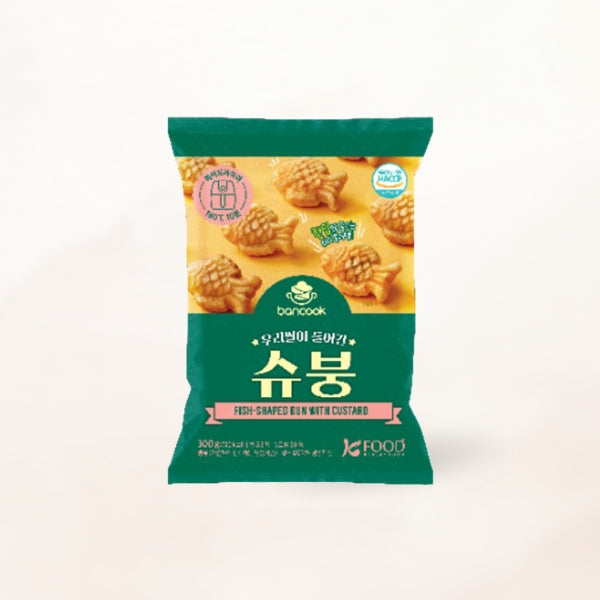 25319 :  반쿡/우리쌀이 들어간 슈붕 : 30/300g(10.58oz) : FZN BAKED SWEET MINI BUNS(CUSTARD)