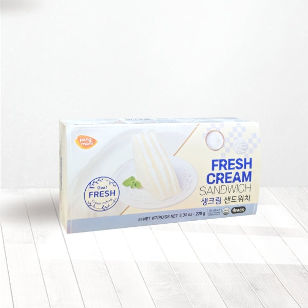 25340 : 생크림 샌드위치 (팡마니) : 8/228g : FZN WHIPPED CREAM SANDWICH
