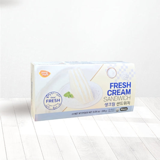 25340 : 생크림 샌드위치 (팡마니) : 8/228g : FZN WHIPPED CREAM SANDWICH