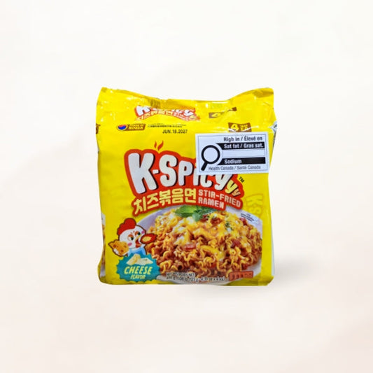 25841 : 왕 치즈 볶음면(매운맛) : 8/4/123g : STIR-FRIED NOODLES (K SPICY CHEESE)