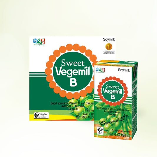 27208 :  베지밀B 달콤한 6/16/190ml : VEGEMILL B SOY MILK (SWEET)