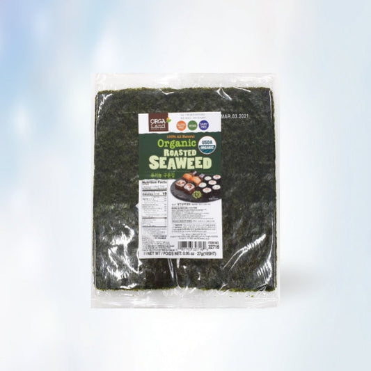 32716 : 올가 유기농 구운김(전장) : 10장 2/25/10st(27g) : ORGANIC ROASTED LAVER